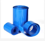 1 Meter Blue PVC Heat Shrink Tube Pack 18650 Lipo Battery Width 17mm ~ 350mm Insulated Film Wrap lithium Case Cable Sleeve