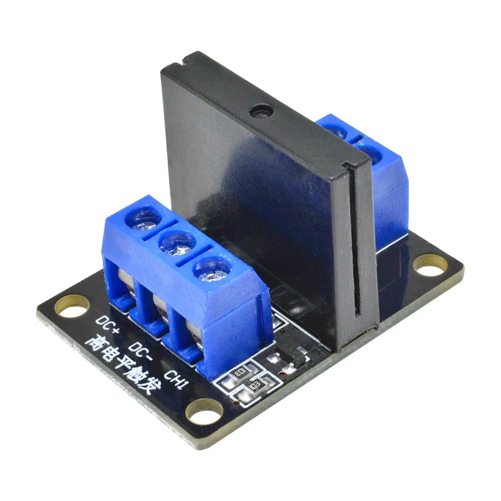 High Level/Low Level 5V 1 Channel SSR G3MB-202P Solid State Relay Module 240V 2A Output with Resistive Fuse for Arduino