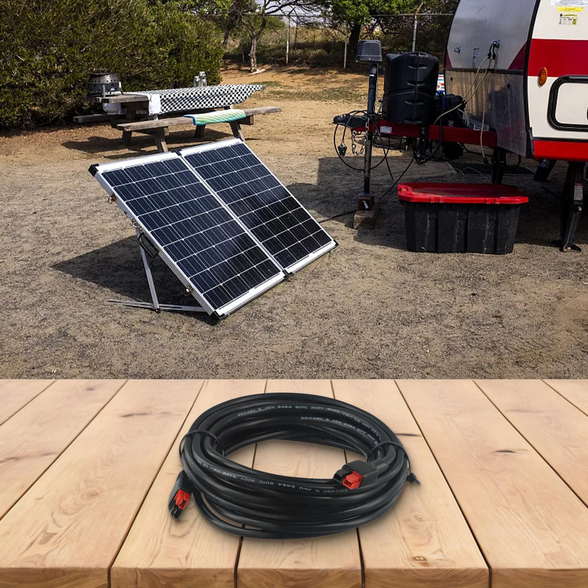 Solar Extension Cord 16AWG 45A Solar Connectors Extension Cable For Anderson Connector For Solar Generator Solar Panel 6M