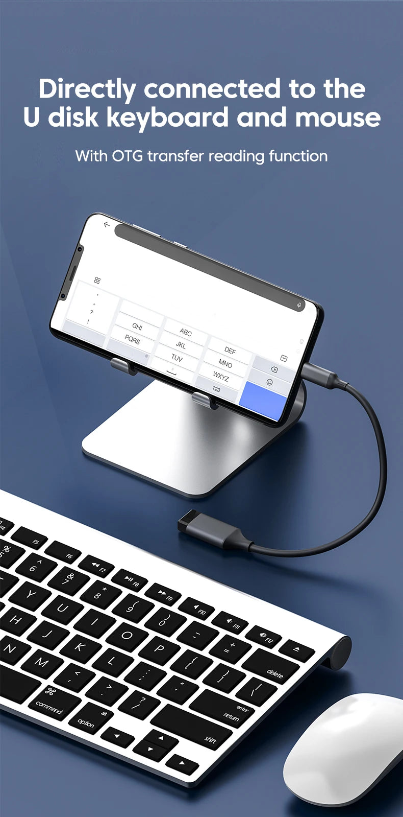 Elough Type C to USB 3.0 OTG Adapter Cable For PC Laptop Xiaomi Android Phone Flash Drive OTG Data Cable USB Type C Adapator