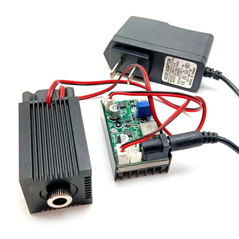 850nm 1000mW IR Focusable Dot Laser Diode Module Fan Cooling 12V Driver TTL for Industrial Woodwork Tools