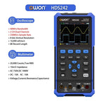 OWON HDS200 Series Handheld Digital Oscilloscope Portable 2CH Multimeter High Precision Electronic Repair Laboratory Test