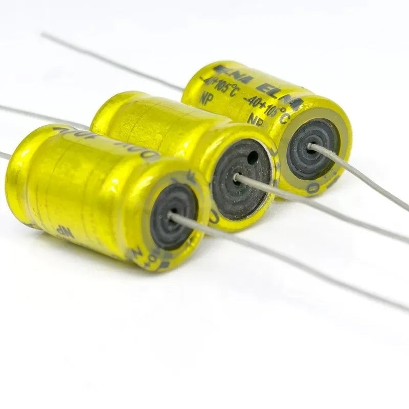5PCS 2.2/3.3/4.7/6.8/10UF/100V Tweeter Stepless Axial Electrolytic Crossover Horizontal Capacitor