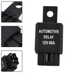 Reliable 12V 40A Car Automotive Relay 4 Pin SPST Contact Type Suitable For Strobe Lights Fog Lights Car Alarms And More