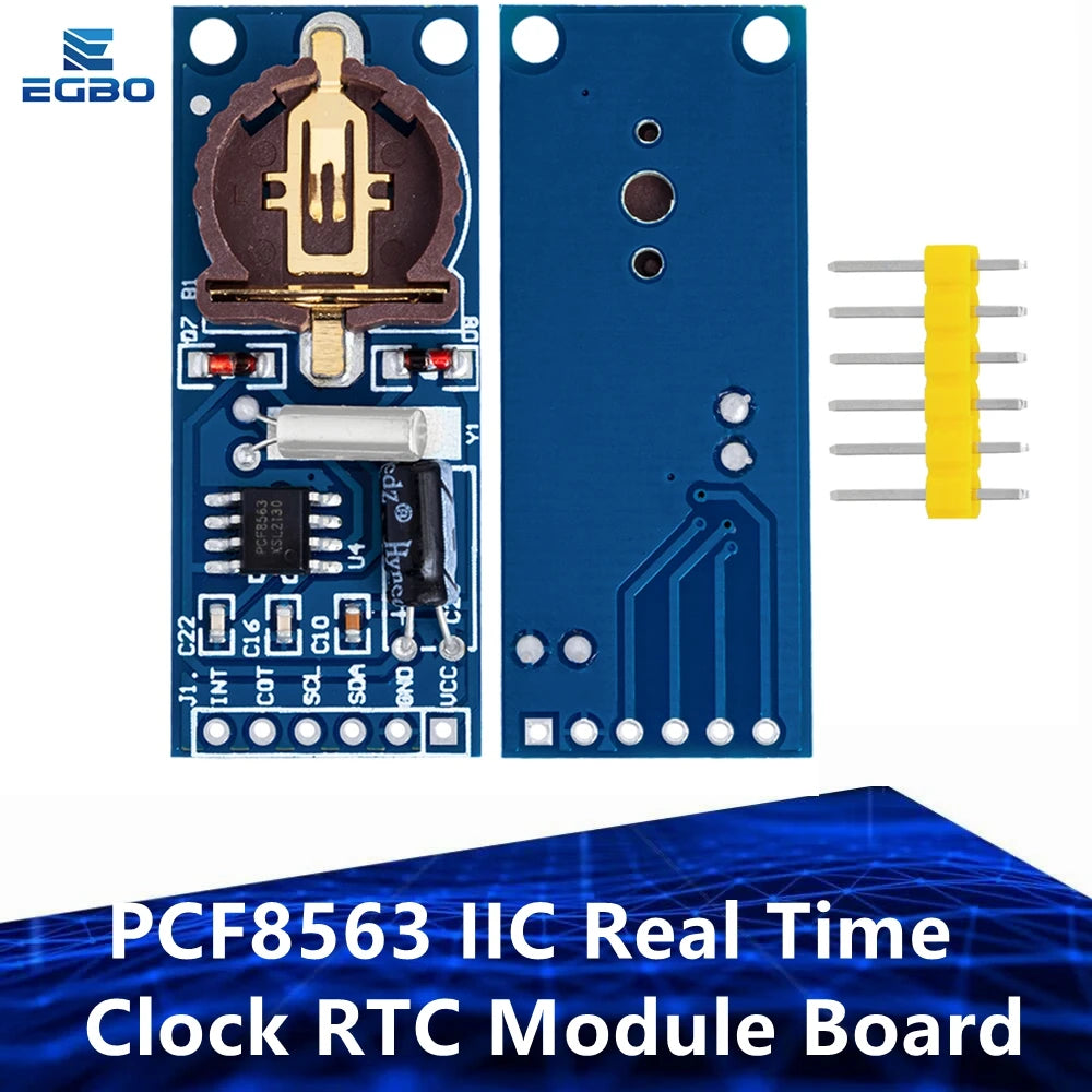 1~10PCS PCF8563 PCF8563T 8563 IIC Real Time Clock RTC Module Board Good than DS3231 AT24C32 3.3V EGBO