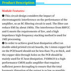 1/5/10Pcs PAM8610 Audio Amplifier Board DC12V 2×15W Dual Channel Class D Amp Board XH-M120