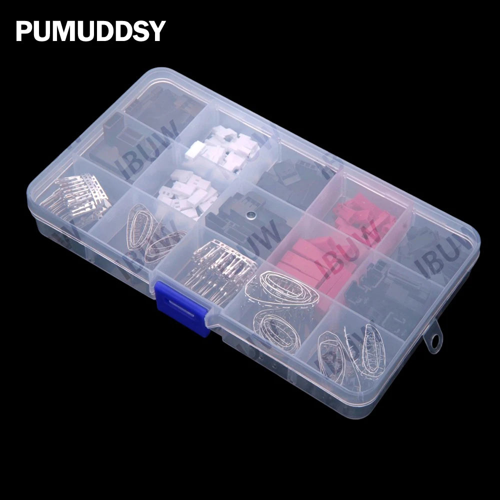 Model Airplane Unmanned Servo Connector 2.54mm JST/SM/JR 2P 3P Battery Charger DuPont Line Connection Terminal Plug Set JST SM