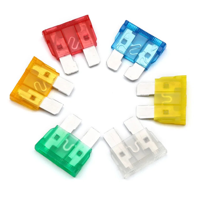 20pcs Standard Blade Fuse Kit 1A 2A 3A 4A 5A 7.5A 10A 15A 20A 25A 30A 35A 40A Assortment for Car Truck SUV Electrical Repair