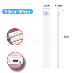 LED Bar Light Motion Sensor USB Rechargeable Led Night Light for Kitchen Wardrobe Cabinet Lighting 30cm/40cm/50cm Cabinet Light