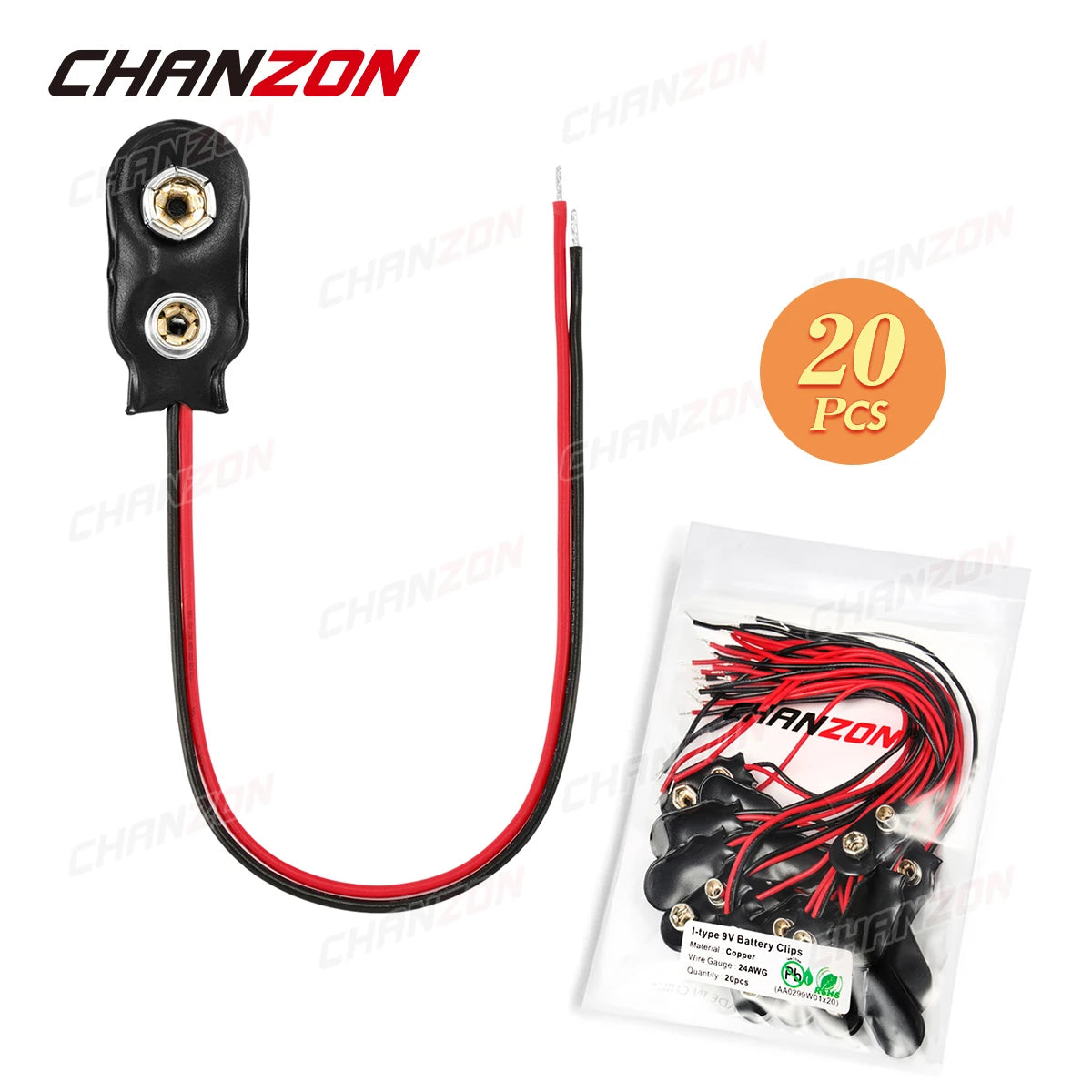 9V Battery Connector Power Clips DC Jack Male Female Alligator Snap Adapter Wire Holder Cable 9 Volt Lead Socket Plug Barrel