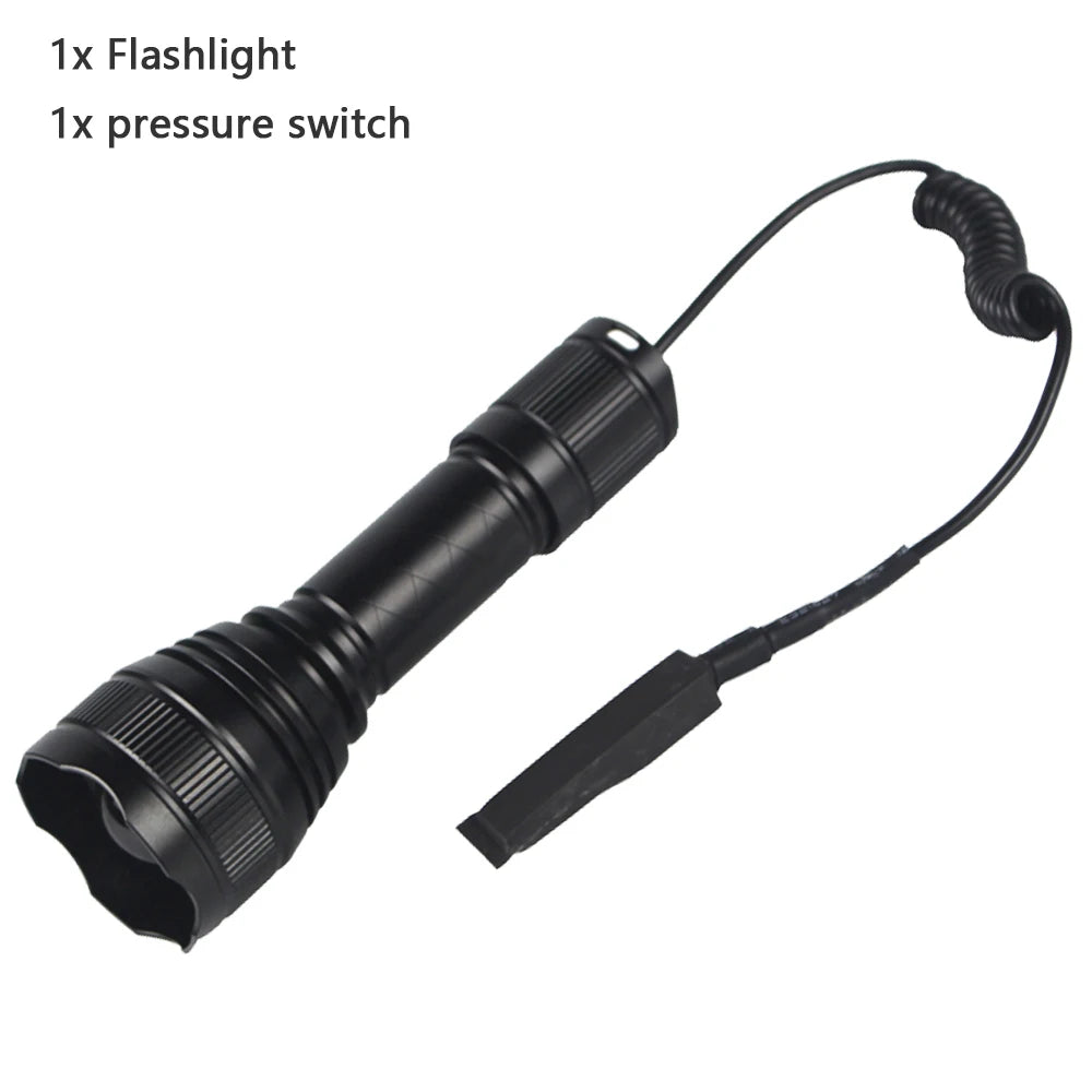 200 Yard T21 IR Flashlight Zoomable Focus 10 Watt 850nm-940nm LED Infrared Radiation Lamp Night Vision Torch Hunting Lantern