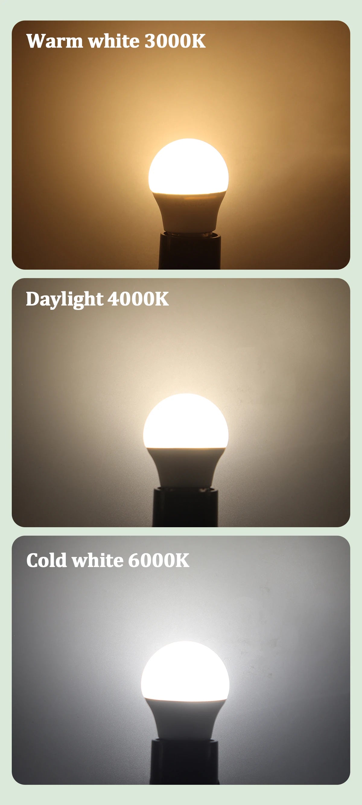 10pcs Led Mini Bulb 220V E27 E14 B22 Globe Bulb Energy Saving Lamp 3W 5W 6W 7W Led Warm Cold Light for Home Decoration