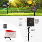 Solar Neon Light Strip 24V COB Waterproof IP68 Red Green Blue Warm Natural White 320LEDs/m Flexible High Density Linear Lighting
