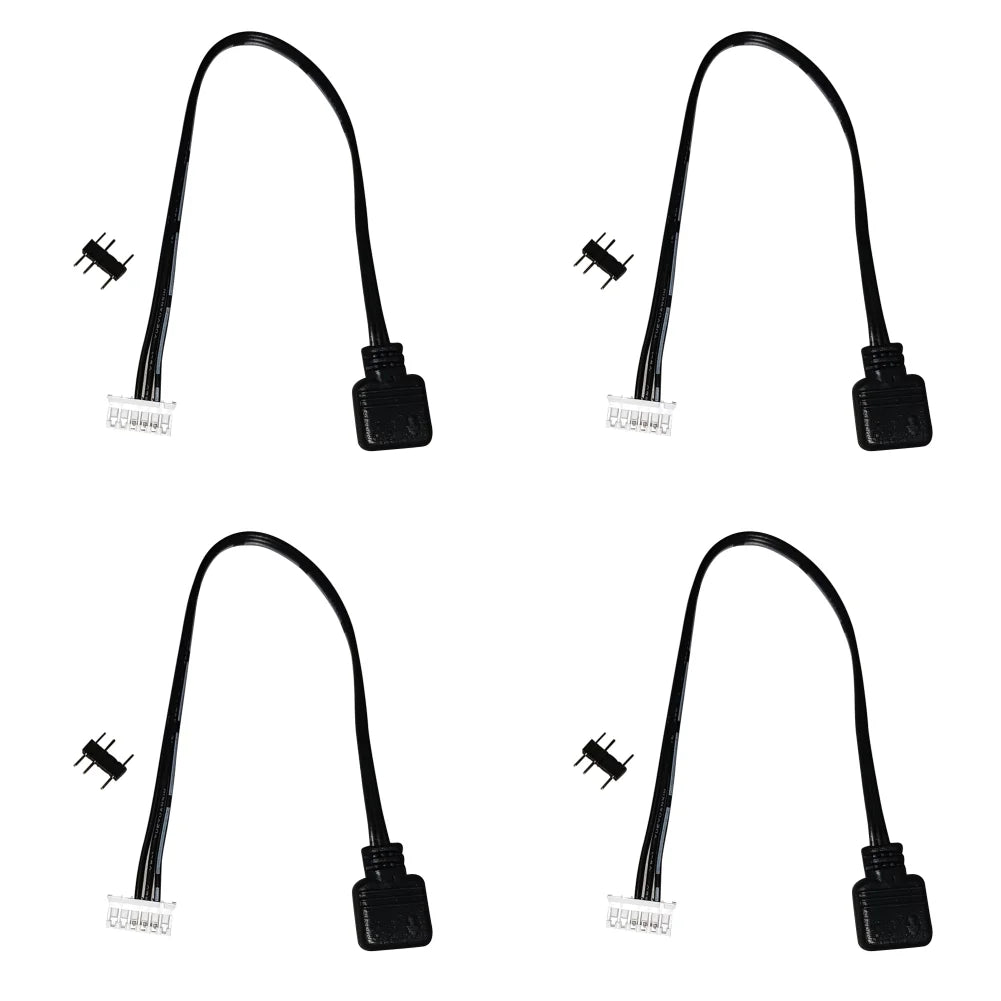 For Coolmoon Fan Controller Adapter Cable Small 4Pin/6Pin to 5V ARGB 3Pin Cord