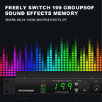 Professional Digital Reverb and Multi Effect DSP Processor Audio Processor Equalizer Vocal Microphone