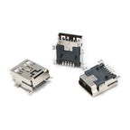 10Pcs Mini USB 5 Pin Female SMD Mini B Socket Connector Plug For Mobile Phone Charging