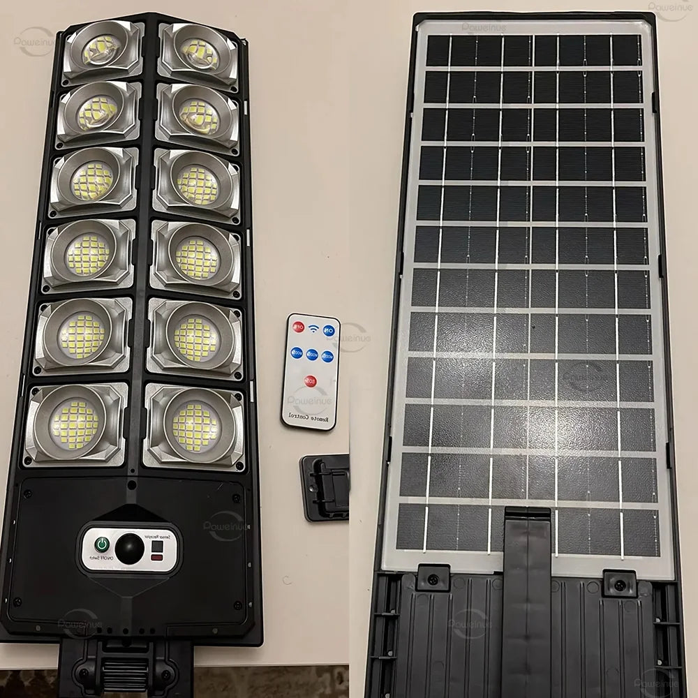 9990000000LM Most Powerful LED Solar Light Outdoor Motion Sensor Solar Lights IPX67 Waterproof Solar Street Lamp Garden Lantern