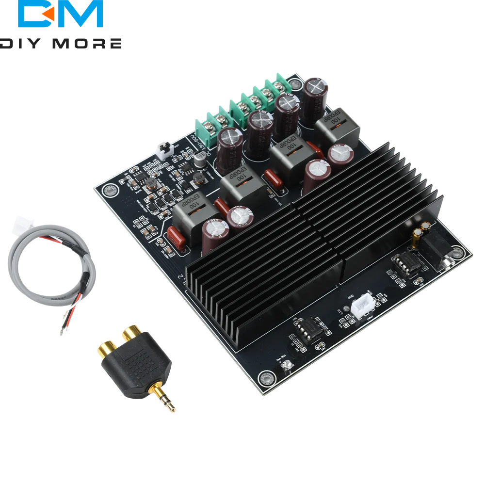 TPA3255 HIFI Dual Core Stereo Amplifier Board 2 Channel 600W+600W Class D Digital Power Amplifier TL072 OP AMP