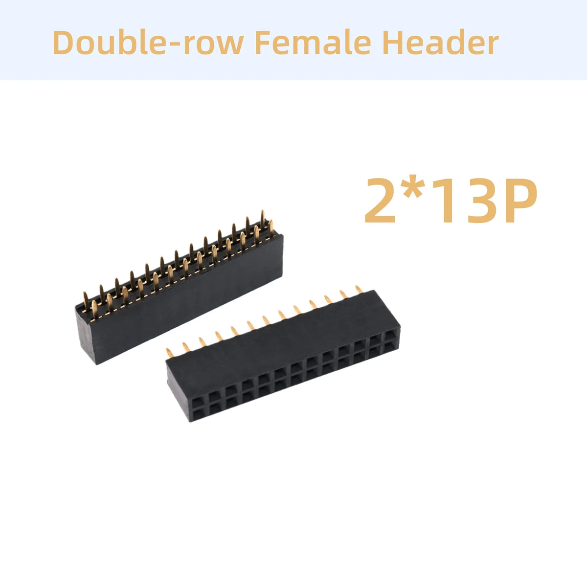 10/15/20PCS Single/Double-row Female Header Socket Pitch 2.54mm 2*2p 3p 4p 5p 6p 7p 8p 9p 10p12p14P16p18p20p22p40p Pin Connector