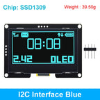 2.42 inch 2.42" OLED Display Module 128x64 LCD HD Screen Module SSD1309 7 Pin SPI/IIC I2C Serial Interface for Arduino UNO R3