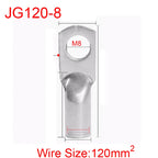 JG6/10/16/25/35/50/70/95/120-300 Marine Copper Screw Hole Electric Wire Cable Ring Tubular Cord End Lug Connector Crimp Terminal