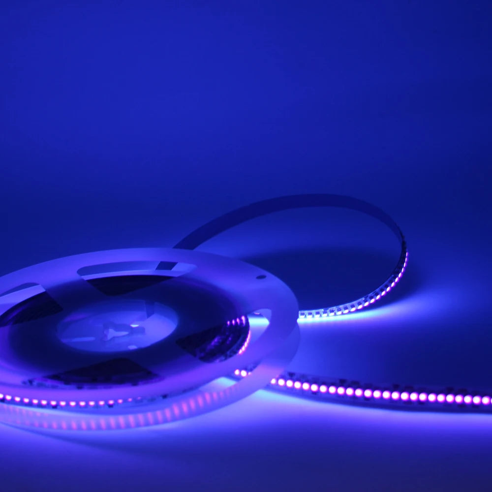 UV LED Strip Light 12V 24v Ultraviolet 60/120/240LEDS/M LED Diode Ribbon LAMP SMD 3528 Purple Flexible Tape for DJ Fluorescence