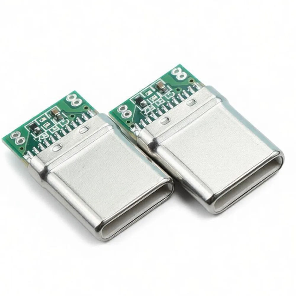 5-20PCS Type-c OTG male 4P with 5.1K resistance data power adapter 4 solder joint plug USB adapter USB C plug 4pin