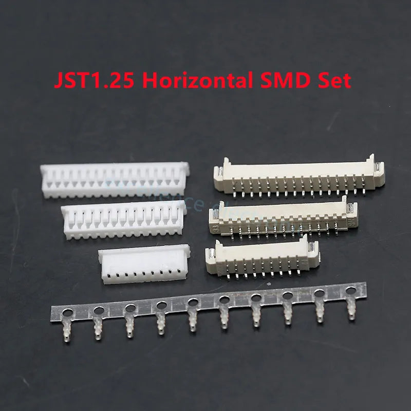 5sets GH1.25 SH1.0 JST1.25 PH2.0 XH2.54 SH/JST/ZH/PH/XH Horizontal / Vertical SMD Pin Header + Housing + Terminal Set 2.54mm