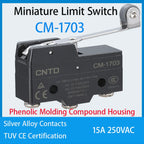CNTD CM-1703 CM-1703K CM-1703N Micro Switch Limit Switch Travel Switch Self-Resetting Long Handle Roller Snap Action Electrical