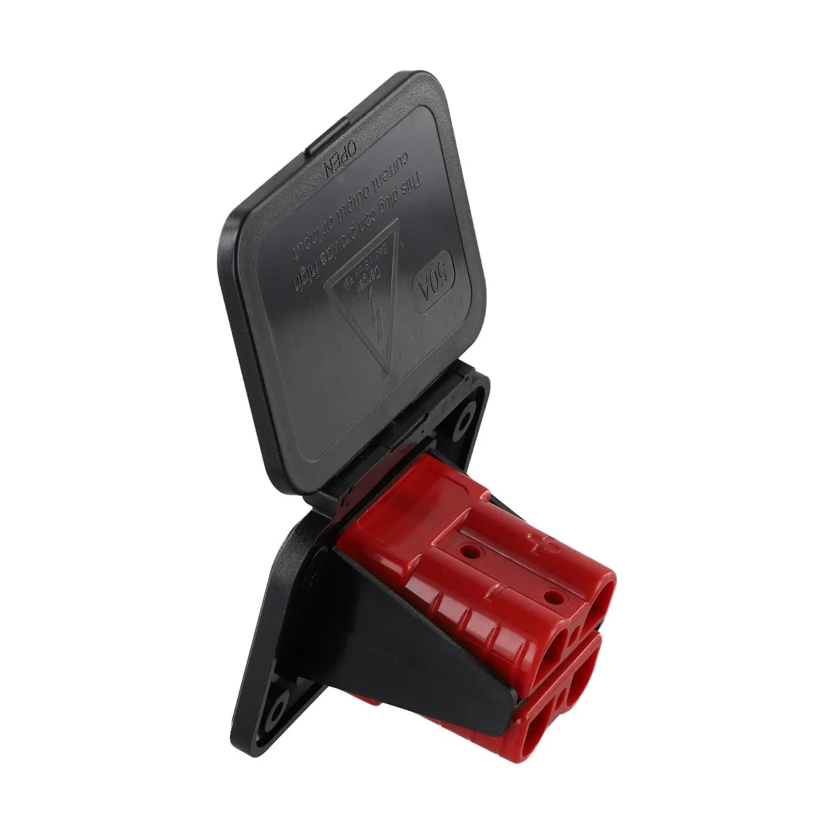1 Set 50A Twin Dual Flush Mount Bracket For Anderson Plug Connector Flush Mounts Brackets Panel Cover For Caravan Yacht Panels