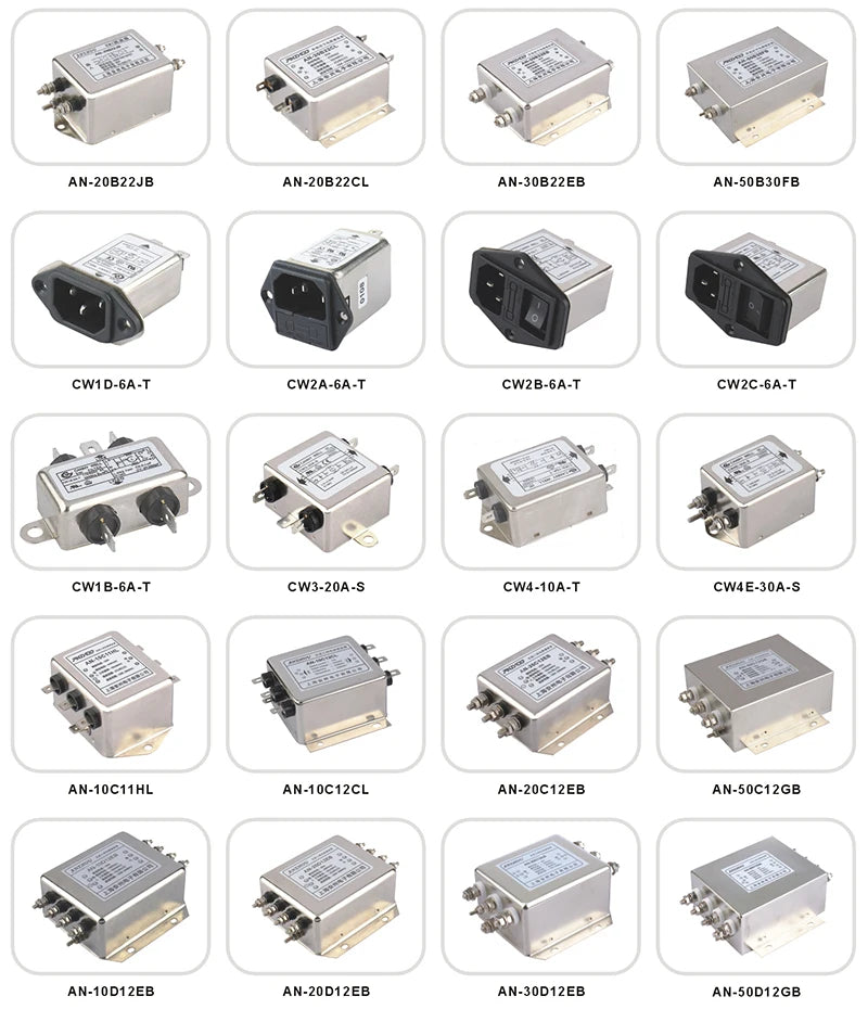 20A30A three-phase four-wire power supply filter EMI FILTER AN-30D12EB/AN-20D12EB