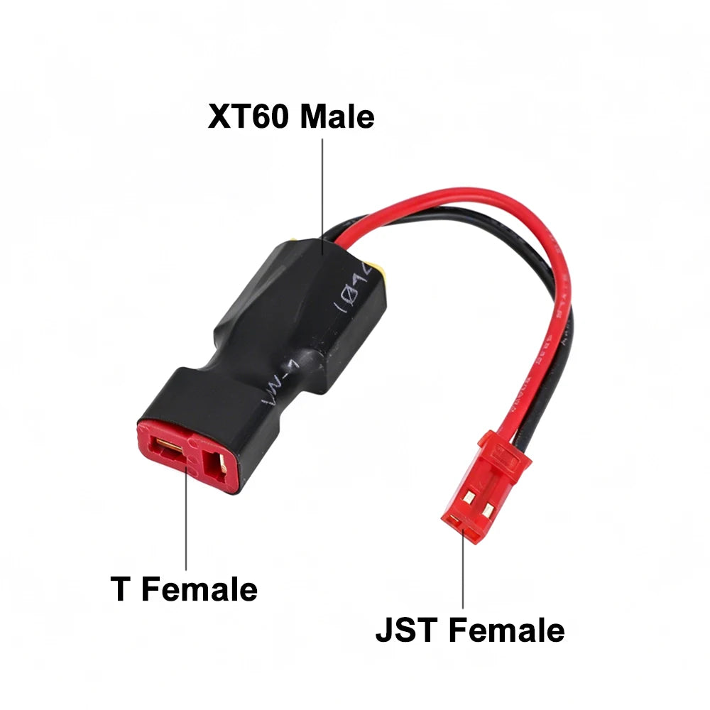 1/5/10Pcs XT60 XT T Plug Male Female to JST Female / Male In-line Power Adapter Connector for RC Battery Lipo Model Accessory