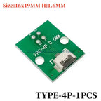 FPC FFC Flexible Cable Adapter Board 0.5mm Pitch Connector SMT to 2.54mm 4P/6P/8P/10P/12P/14P/15P/16P/18P/20P/22P/24P/26P/30P
