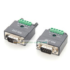 2 In 1 RS232 to RS485/TTL Serial Converter DB9 Male to 5Pin Screw Terminal Block RS232 to 3.3V/5V Interface Signal Adapter