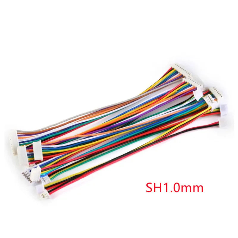 10pcs SH1.0 JST1.25 ZH1.5 PH2.0 XH2.54 Electronic Wire Cable Double Head Same Side Connector 2-12P Plug With Wire 10/20/30cm