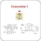 10Pcs/lot 1/3/4/5 Generation Antenna Seat U.FL-R-SMT RF Coaxial Contor SMD SMT Solder PCB Antenna Socket Jack
