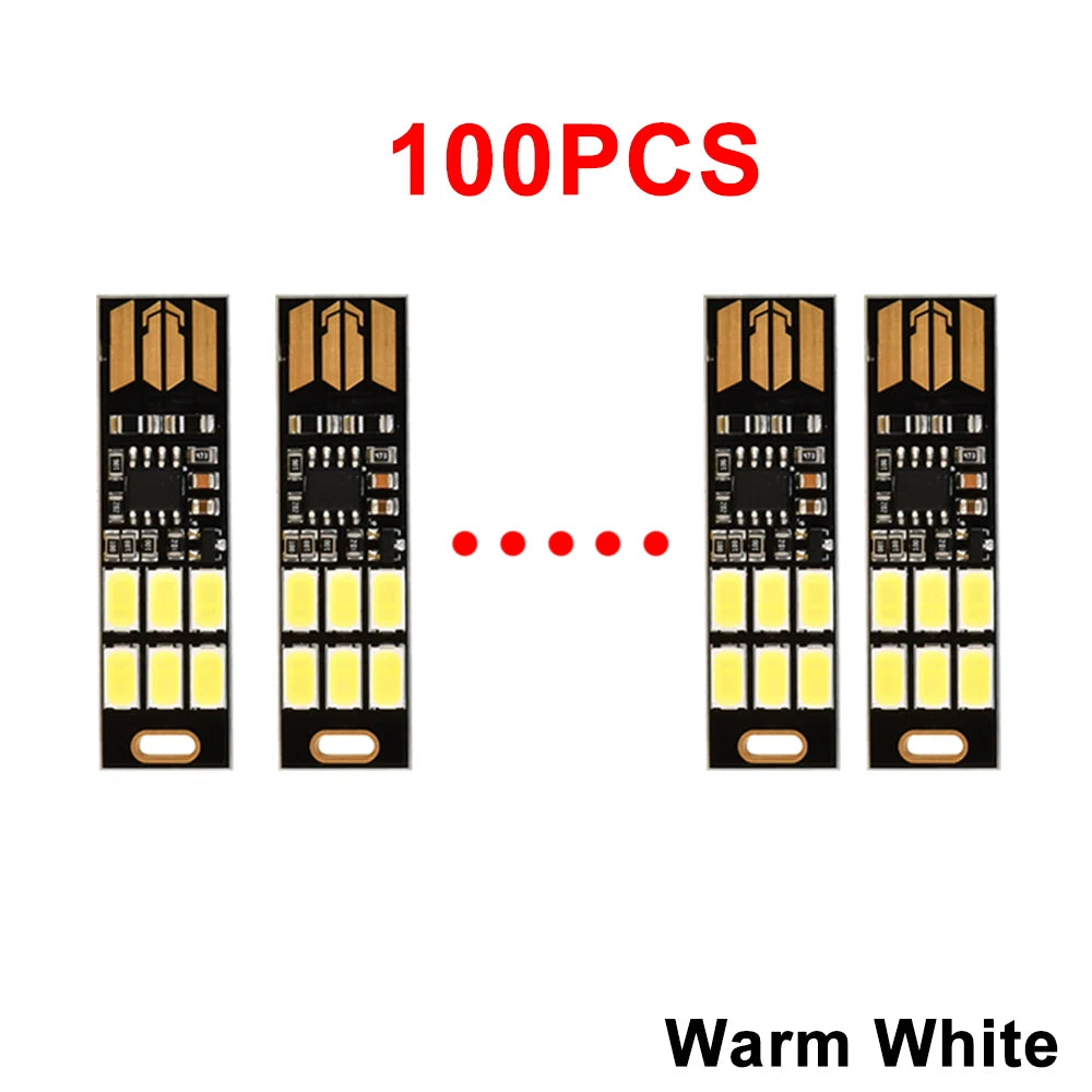 Mini USB LED Night Lamp Dimmable SMD 5730 USB Book Light Touch Control 6 leds Light For Laptop PC Book Reading Table Lamp