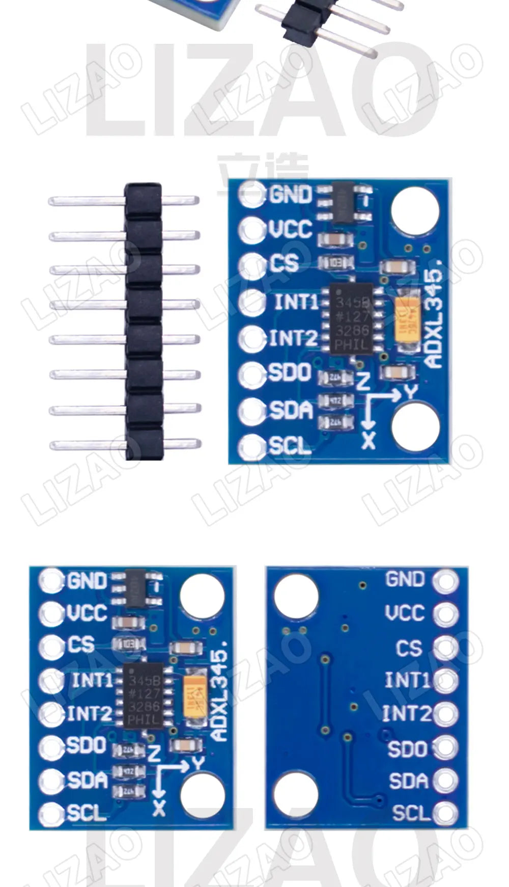 LIZAO GY-291 ADXL345 Tilt Angle Accelerometer Module IIC/SPI Communication For Arduino DIY