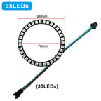 DC5V 12V WS2812B SK6812 Luces Led Ring Smart 5050 RGB BuiIt-in IC 3Pin Individually Addressable Pixel Round Modules Light