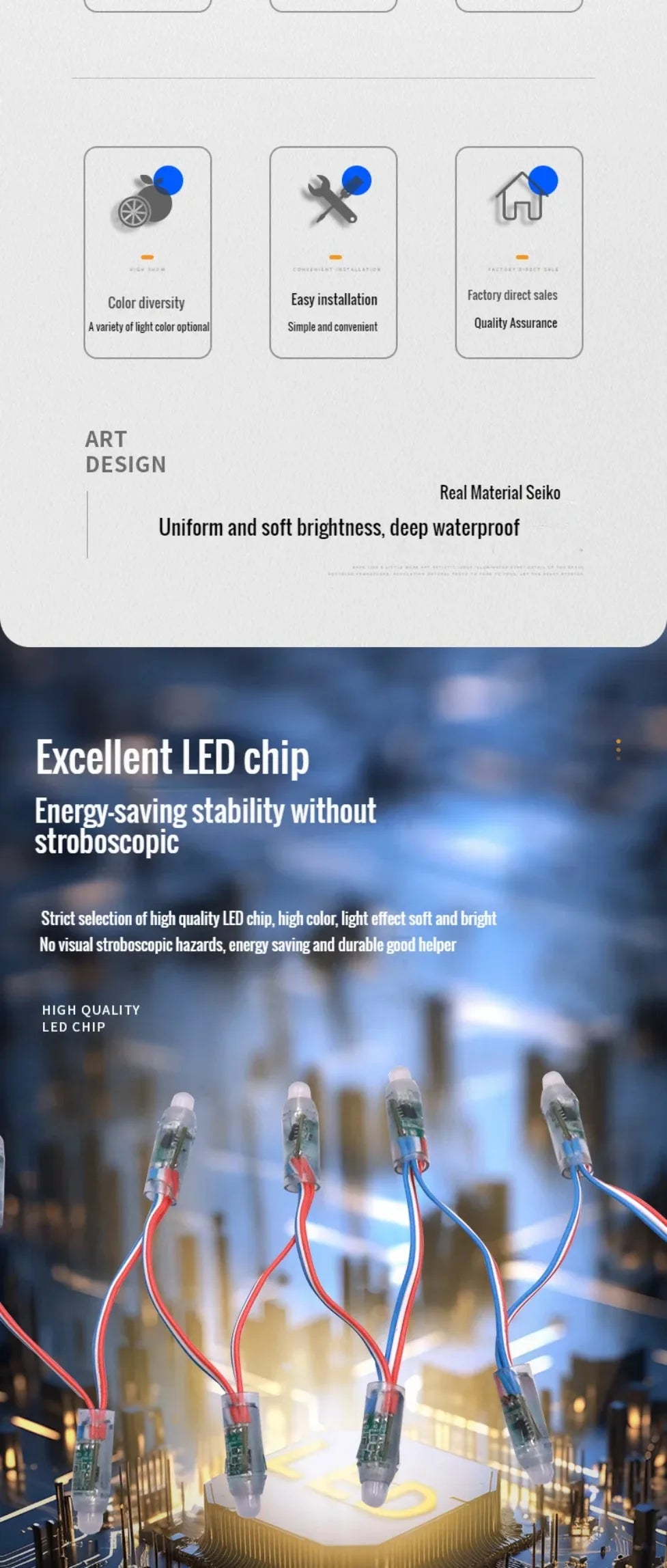 DC5V/12V 12mm WS2811 RGB Digital Addressable LED Pixel String Lights IP68 Waterproof Full Color LED Module Light 50/100/200pcs
