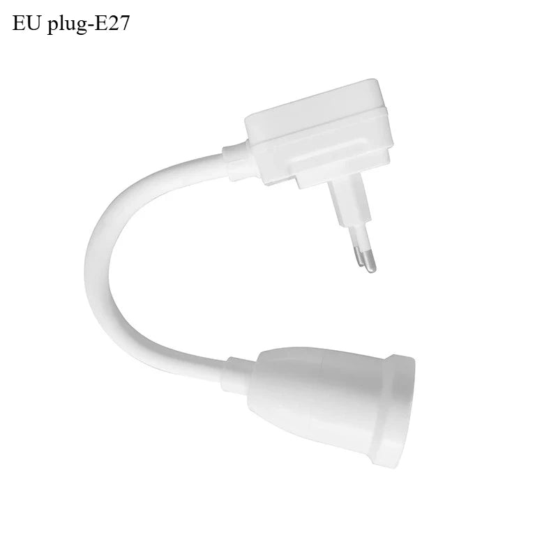 E27 Direct Plug in Swivel Head E26 LED Light Socket with Switch EU US LED Table Lamp Base Holder