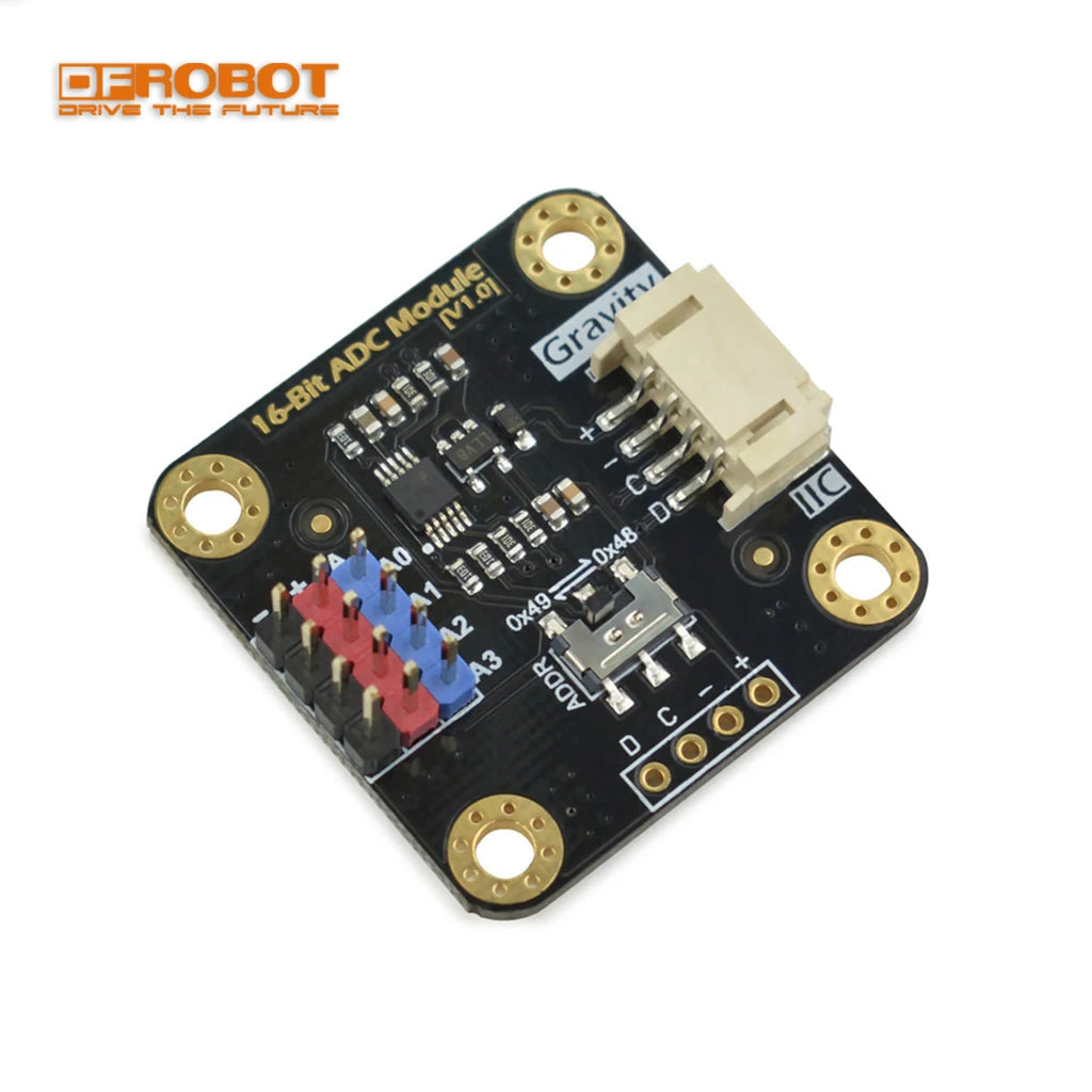DFRobot Gravity I2C ADS1115 16-Bit ADC Analog to Digital Conversion Module 3.3~5V Supports Cascade for Arduino Raspberry Pi