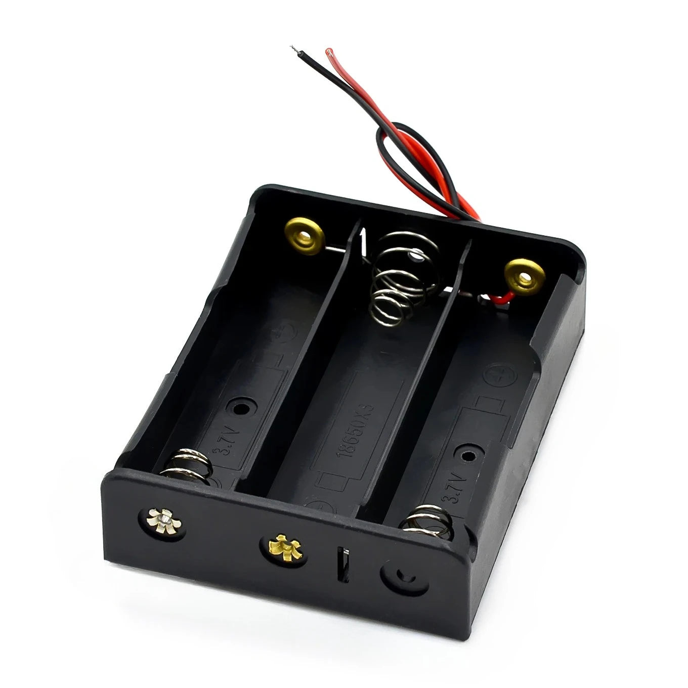 New Plastic 18650 Battery Storage Box Case 1 2 3 4 Slot Way DIY Batteries Clip Holder Container With Wire Lead For18650 Battery