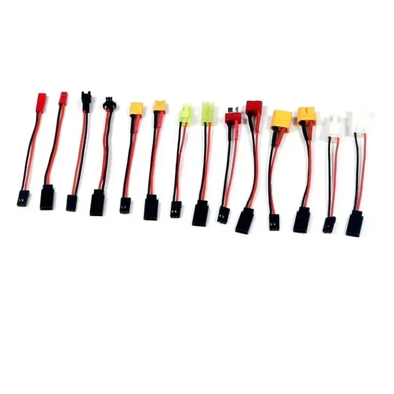 1-10Pcs JST XT30 XT60 JR Tamiya T Plug Male Female Cable Converter Wire Length 10CM 22AWG Silicone Wire