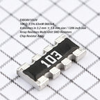 100PCS EXB38V103JV 10KΩ ±5% 63mW 0603x4 ±200ppm/℃ 10K ohm 0.063W 3.2x1.6mm 1206 inch size Original IC Chip Array SMD 4 resistors