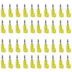 40pcs/4mm Adaptor Electrical Connecting Bending L Shape Banana Jack Plug Socket for Binding Post Test Terminal Connector