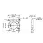 Industrial-Grade 50mm Axial Flow Fan –ACP5015 50x50x15mm Multi-Voltage (5V/12V/24V) Cooling Fan for Electronics & Power Systems