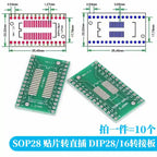 10-100PCS Javino PCB Board Kit SMD Turn To DIP Adapter Converter Plate SOP MSOP SSOP TSSOP SOT23 8 10 14 16 20 28 SMT To DIP