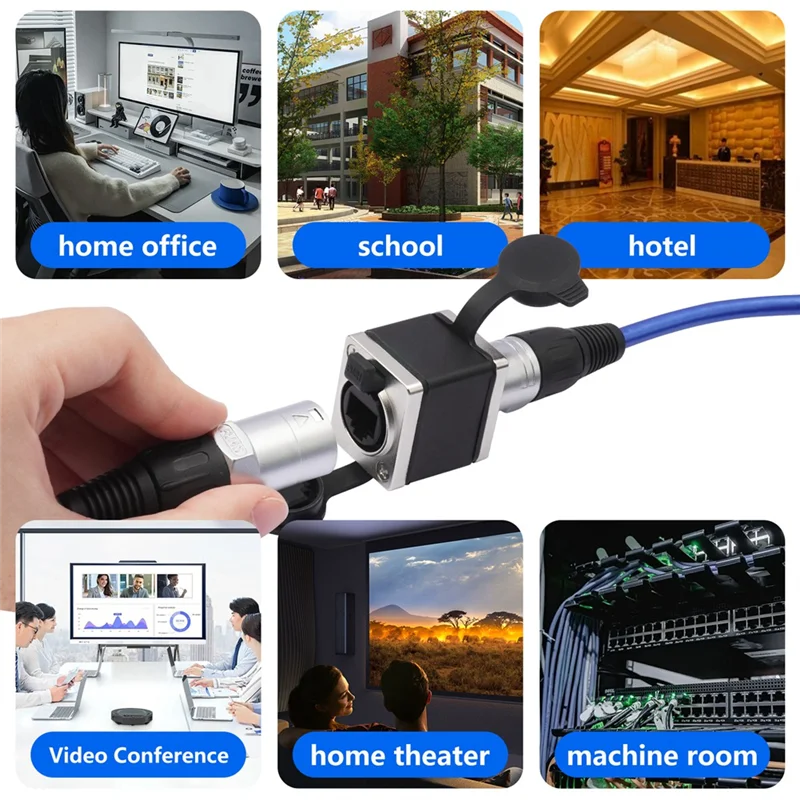 ABT-RJ45 Network Female Straight Coupler Converter Ethernet Extension Adapter, RJ45 Feedthrough Coupler