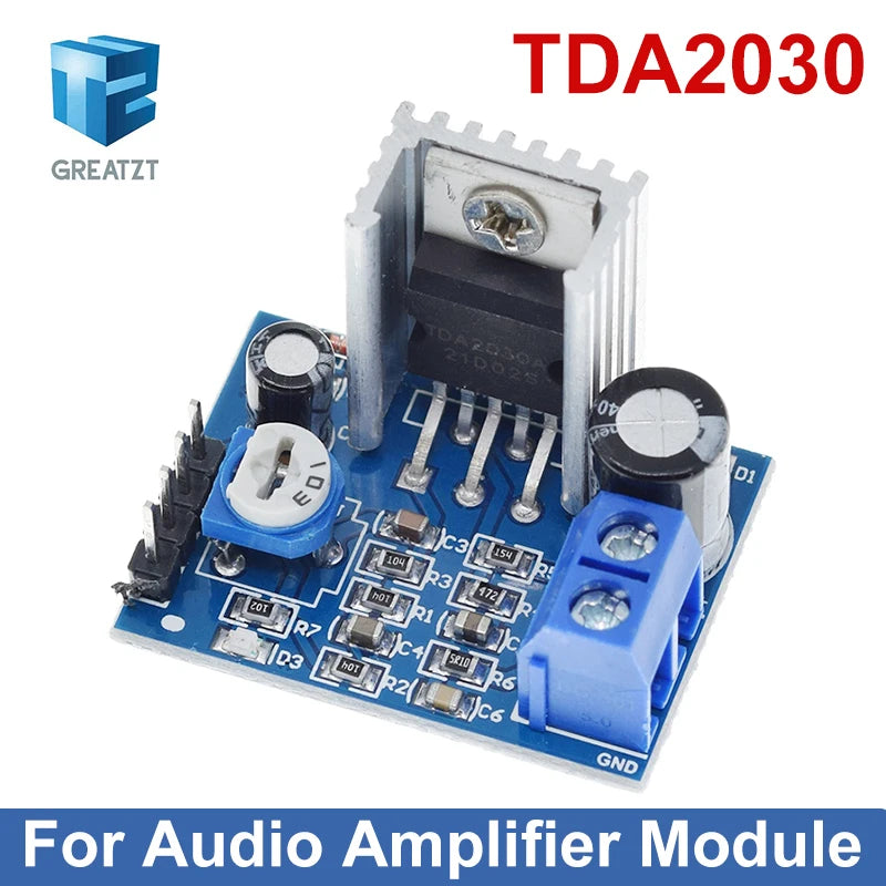 GREATZT TDA2030 Module Power Supply TDA2030 Audio Amplifier Board Module TDA2030A 6-12V Single